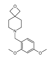 7-(2,4-dimethoxybenzyl)-2-oxa-7-aza-spiro[3.5]nonane结构式