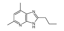 5,7-dimethyl-2-propyl-1H-imidazo[4,5-b]pyridine结构式