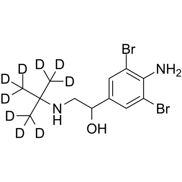 溴布特罗-D9结构式