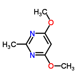 4,6-二甲氧基-2-甲基嘧啶结构式