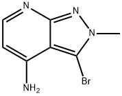 3-溴-2-甲基-2H-吡唑并[3,4-B]吡啶-4-胺结构式
