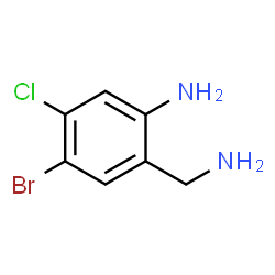 2-氨基甲基-4-溴-5-氯苯胺结构式