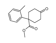 Methyl 1-(2-methylphenyl)-4-oxocyclohexanecarboxylate Structure