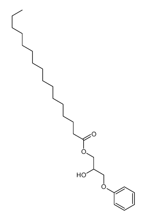 (2-hydroxy-3-phenoxypropyl) hexadecanoate结构式