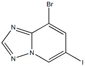 8-bromo-6-iodo-[1,2,4]triazolo[1,5-a]pyridine structure