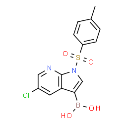 [5-氯-1-(4-甲基苯磺酰基)-1H-吡咯并[2,3-b]吡啶-3-基]硼酸结构式