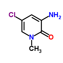 3-氨基-5-氯-1-甲基吡啶-2(1H)-酮结构式