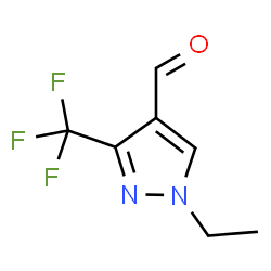 1-Ethyl-3-(trifluoromethyl)pyrazole-4-carbaldehyde Structure