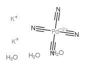 dipotassium,palladium(2+),tetracyanide Structure