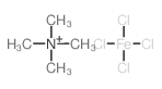 Methanaminium, N,N,N-trimethyl-, (T-4)-tetrachloroferrate(2-) (2:1)结构式