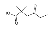 2,2-dimethyl-4-oxohexanoic acid Structure