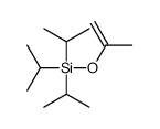 tri(propan-2-yl)-prop-1-en-2-yloxysilane结构式