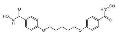 N-hydroxy-4-[5-[4-(hydroxycarbamoyl)phenoxy]pentoxy]benzamide Structure