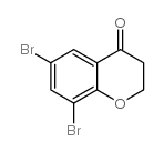 6,8-二溴苯并二氢吡喃-4-酮结构式