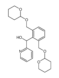 1-(2-pyridyl)-1-<2,6-bis<(tetrahydro-2H-2-pyranyloxy)methyl>phenyl>methanol Structure
