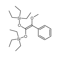 1,1-bis(triethylsilyloxy)-2-methoxy-2-phenylethene结构式