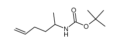 Carbamic acid, (1-methyl-4-pentenyl)-, 1,1-dimethylethyl ester (9CI) Structure
