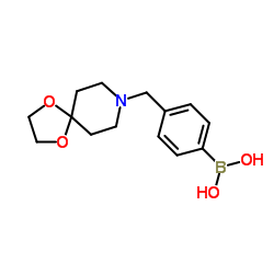(4-(1,4-dioxa-8-azaspiro[4.5]decan-8-ylmethyl)phenyl)boronic acid Structure