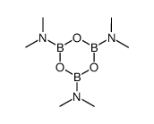 N,N,N',N',N'',N''-Hexamethyl-cyclotriboroxane-2,4,6-triamine结构式