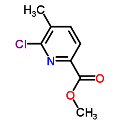 6-氯-5-甲基吡啶甲酸甲酯结构式