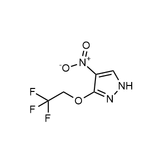 4-硝基-3-(2,2,2-三氟乙烷氧基)-1H-吡唑结构式