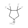 3,3,4,4-Tetrafluoropyrrolidine Hydrochloride Structure