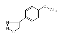 4-(4-甲氧基苯基)-1,2,3-噻重氮结构式