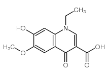 1-ethyl-1,4-dihydro-7-hydroxy-6-methoxy-4-oxoquinoline-3-carboxylic acid Structure