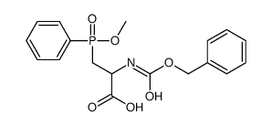 (2R)-3-[methoxy(phenyl)phosphoryl]-2-(phenylmethoxycarbonylamino)propanoic acid结构式