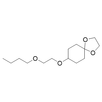 8-(2-丁氧基乙氧基)-1,4-二氧杂螺[4.5]癸烷结构式