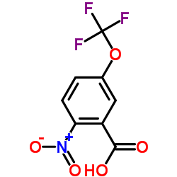 2-硝基-5-三氟甲氧基苯甲酸结构式