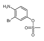 (4-amino-3-bromo-phenyl) methanesulfonate Structure