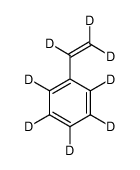 苯乙烯-D8结构式