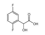 (2,5-Difluorophenyl)(hydroxy)acetic acid结构式