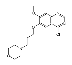 4-(3-((4-Chloro-7-methoxyquinazolin-6-yl)oxy)propyl)morpholine Structure