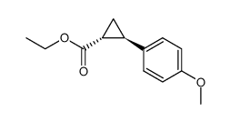 ethyl (1R,2R)-2-(4-methoxyphenyl)cyclopropane-1-carboxylate结构式