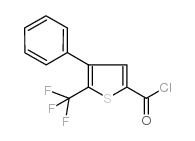 4-苯基-5-(三氟甲基)噻吩-2-羰基氯结构式