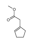 Cyclopentenyl-1-acetic acid methyl ester Structure
