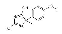 5-(P-甲氧基苯基)-5-甲基海因结构式