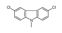 3,6-dichloro-9-methylcarbazole Structure
