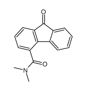 9-Oxo-fluoren-carbonsaeure-(4)-dimethylamid结构式
