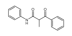 2-methyl-3-oxo-N,3-diphenylpropanamide结构式