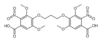 1',3'-bis(4-carboxy-2,6-dimethoxy-5-nitrophenoxy)propane结构式