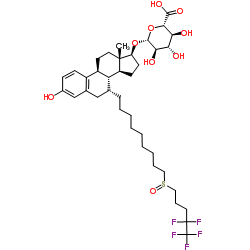 氟维司坦17-β-D-葡糖苷酸结构式