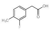2-(3-氟-4-甲基苯基)乙酸结构式