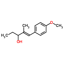 (1E)-1-(4-Methoxyphenyl)-2-methyl-1-penten-3-ol Structure