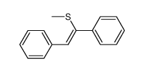 (Z)-1-methylthio-1,2-diphenylethene结构式