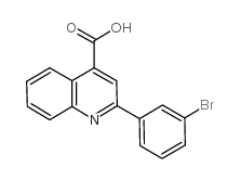 2-(3-溴苯基)喹啉-4-羧酸结构式