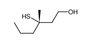 (3S)-3-methyl-3-sulfanylhexan-1-ol Structure