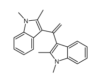 3-[1-(1,2-dimethylindol-3-yl)ethenyl]-1,2-dimethylindole结构式